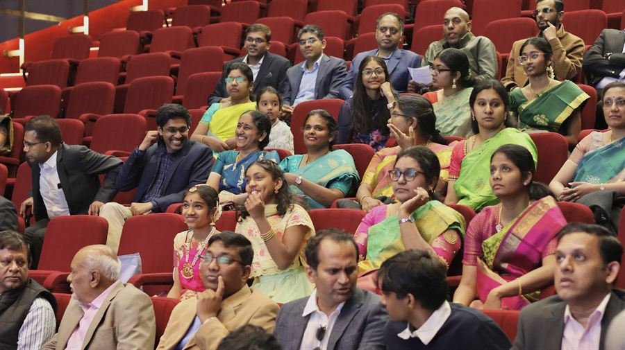 Delegates seated during the IBCN Launch Party conference session, Canberra