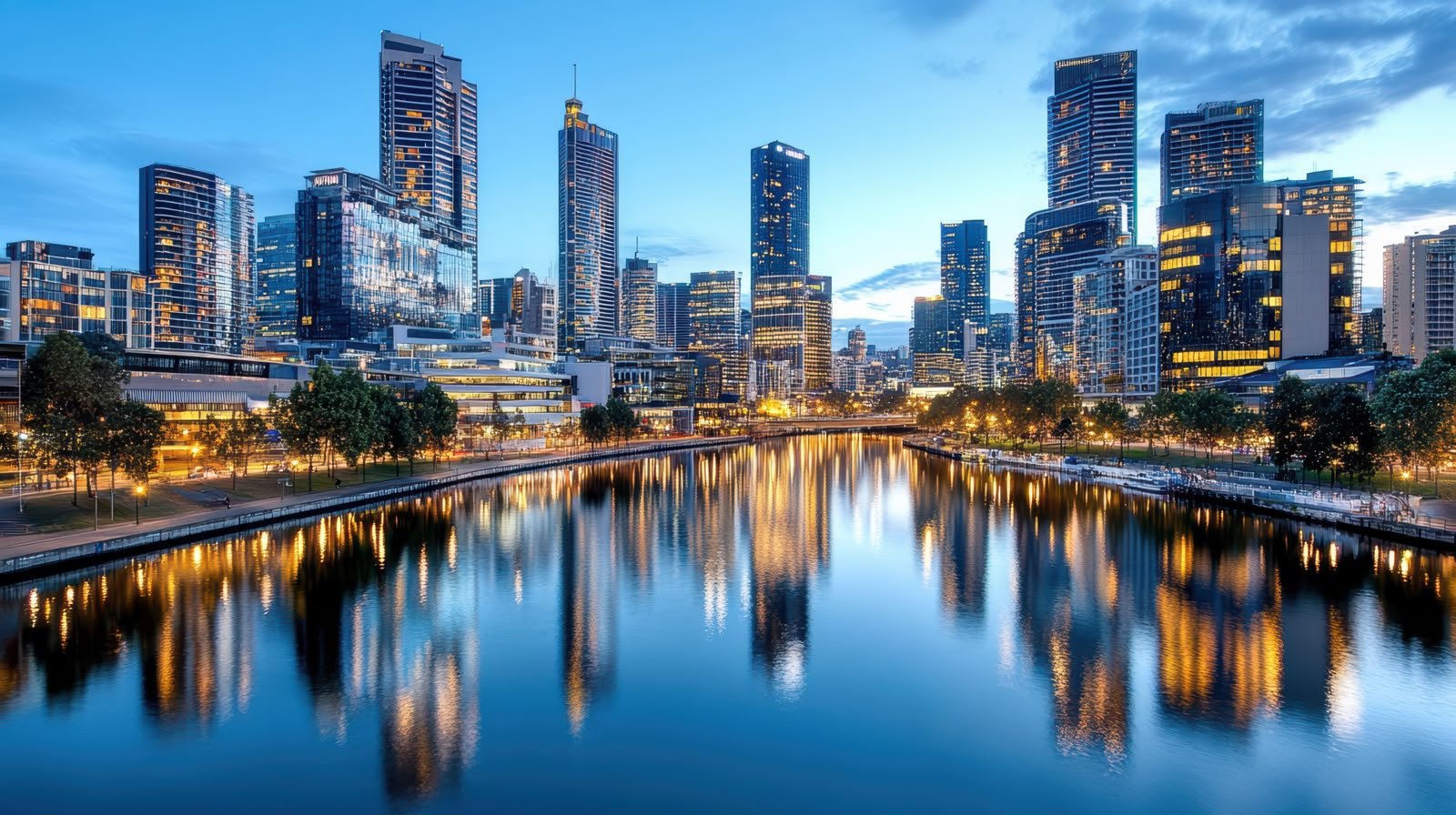 Melbourne landmark and tram